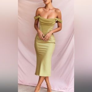 HOUSE OF CB Natalya dress in Olive